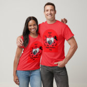 Cute Red Heart Photo Cupid Happy Valentines Day T-shirt (Unisex)