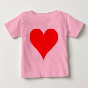 Cute Red Heart Shirt voor meisjes