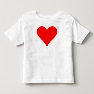 Cute Red Heart Shirt voor meisjes