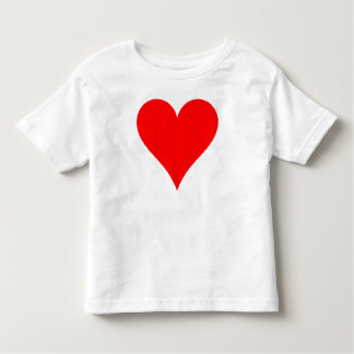 Cute Red Heart Shirt voor meisjes