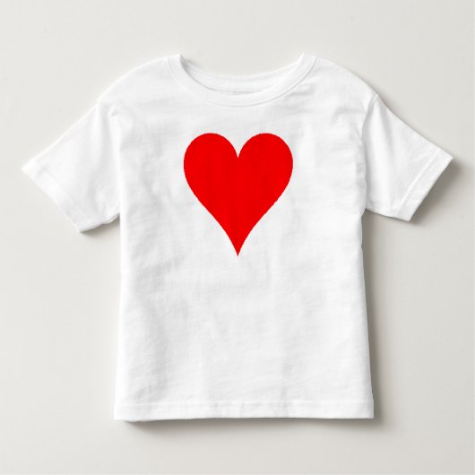 Cute Red Heart Shirt voor meisjes (Voorkant)