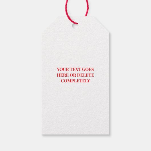 Cute Red Hearts Happy Valentine's Day Cadeaulabel (Achterkant)