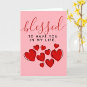 Cute Red Hearts heeft je in mijn leven laten valle Kaart (Gele Bloem)