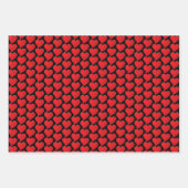 Cute Red Hearts-patroon Moderne Valentijnsdag Inpakpapier Vel (Voorkant 3)