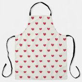 Cute Red Hearts Patroon Schort (Voorkant)