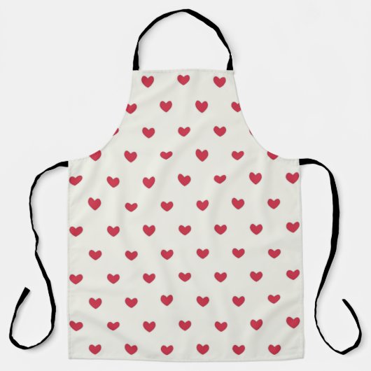 Cute Red Hearts Patroon Schort (Voorkant)