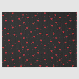 Cute Red Hearts Patroon Tissuepapier