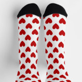 Cute Red Hearts Pattern Sokken (Top)