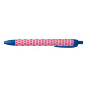 ❤️ Cute Red Hearts roze & Blue Zwarte Inkt Pen (Bodem)