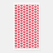 ❤️ Cute Red Hearts roze Servet (Voorkant)