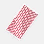❤️ Cute Red Hearts roze Servet (Hoek)