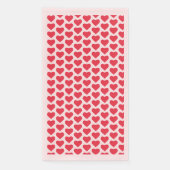 ❤️ Cute Red Hearts roze Servet (Voorkant)