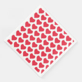 ❤️ Cute Red Hearts Servet (Hoek)