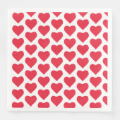 ❤️ Cute Red Hearts Servet (Voorkant)