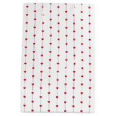 Cute Red Hearts Valentijn Gift Bag Medium Cadeauzakje (Achterkant)