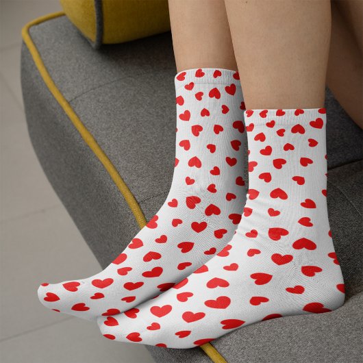 Cute Red Hearts Valentijnsdag Sokken