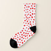 Cute Red Hearts Valentijnsdag Sokken (Links - buitenkant)