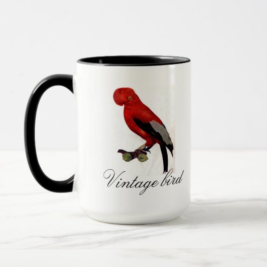  Cute Red Helderkleurig vogel en vuil Mok (Links)