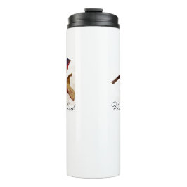  Cute Red Helderkleurig vogel en vuil Thermosbeker