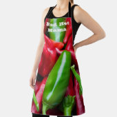 Cute Red Hot Mama met Peppers Adult Schort (Insitu)