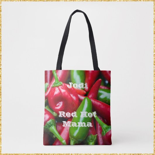 Cute Red Hot Mama Tote Bag