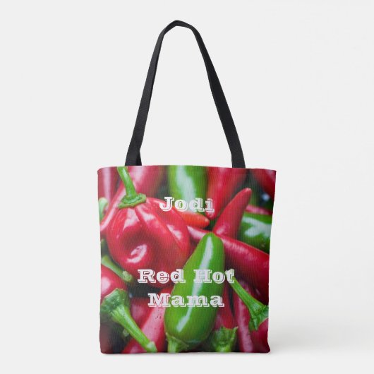 Cute Red Hot Mama Tote Bag (Achterkant)