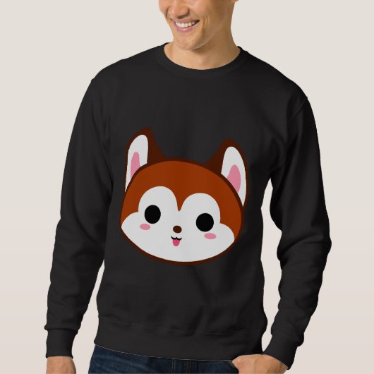 Cute Red Husky Trui (Voorkant)