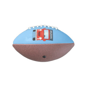 Cute red kawaii truck cartoon afbeelding american football