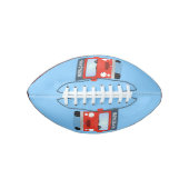 Cute red kawaii truck cartoon afbeelding american football (Voorkant)