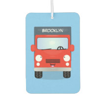 Cute red kawaii truck cartoon afbeelding