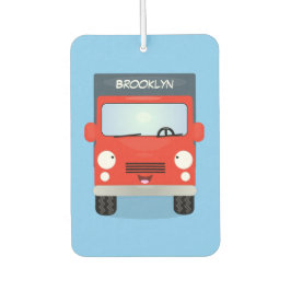 Cute red kawaii truck cartoon afbeelding luchtverfrisser