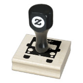 Cute red kawaii truck cartoon afbeelding rubberstempel (Stempel)