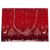 Cute Red Kerstmis Groot Cadeauzakje (Voorkant)