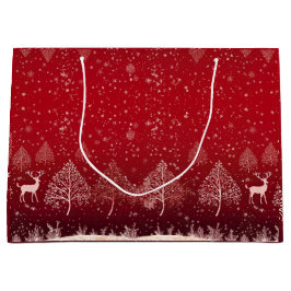 Cute Red Kerstmis Groot Cadeauzakje