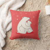 Cute Red Kerstpoar-Beren Kussen (Deken)