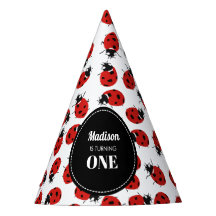 Cute Red Ladybug 1st Birthday Party