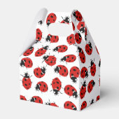 Cute Red Ladybug Baby shower Girl Bedankdoosjes (Achterkant)