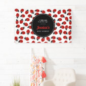 Cute Red Ladybug Baby shower Girl Spandoek (Insitu)
