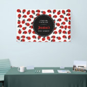 Cute Red Ladybug Baby shower Girl Spandoek (Beurs)