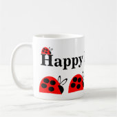 Cute Red Ladybug Birthday Koffiemok (Links)