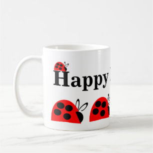 Cute Red Ladybug Birthday Koffiemok
