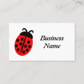 Cute Red Ladybug Design Visitekaartje (Voorkant)