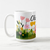 Cute Red Ladybug Girl's Name Wildflowers Koffiemok (Links)