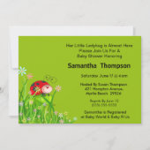 Cute Red Ladybug in Garden Graphic Kaart (Voorkant)