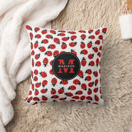 Cute Red Ladybug Pattern Kussen (Deken)