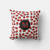 Cute Red Ladybug Pattern Kussen (Voorkant)