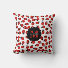 Cute Red Ladybug Pattern Kussen
