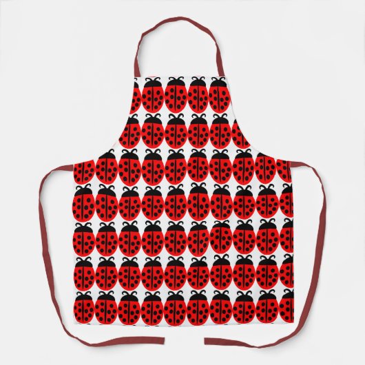 Cute Red Ladybug Pattern Schort (Voorkant)