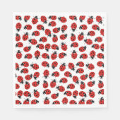 Cute Red Ladybug Pattern Servet (Voorkant)