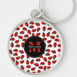 Cute Red Ladybug Pattern Sleutelhanger
